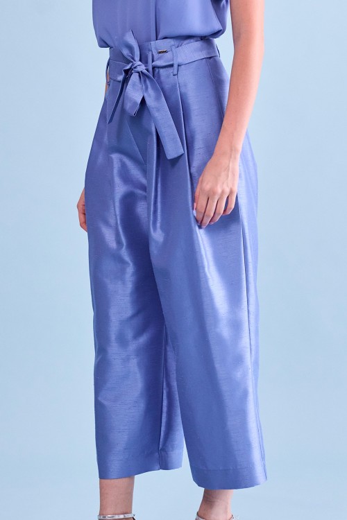 PANTALONE GARCONNE IN SHANTUNG