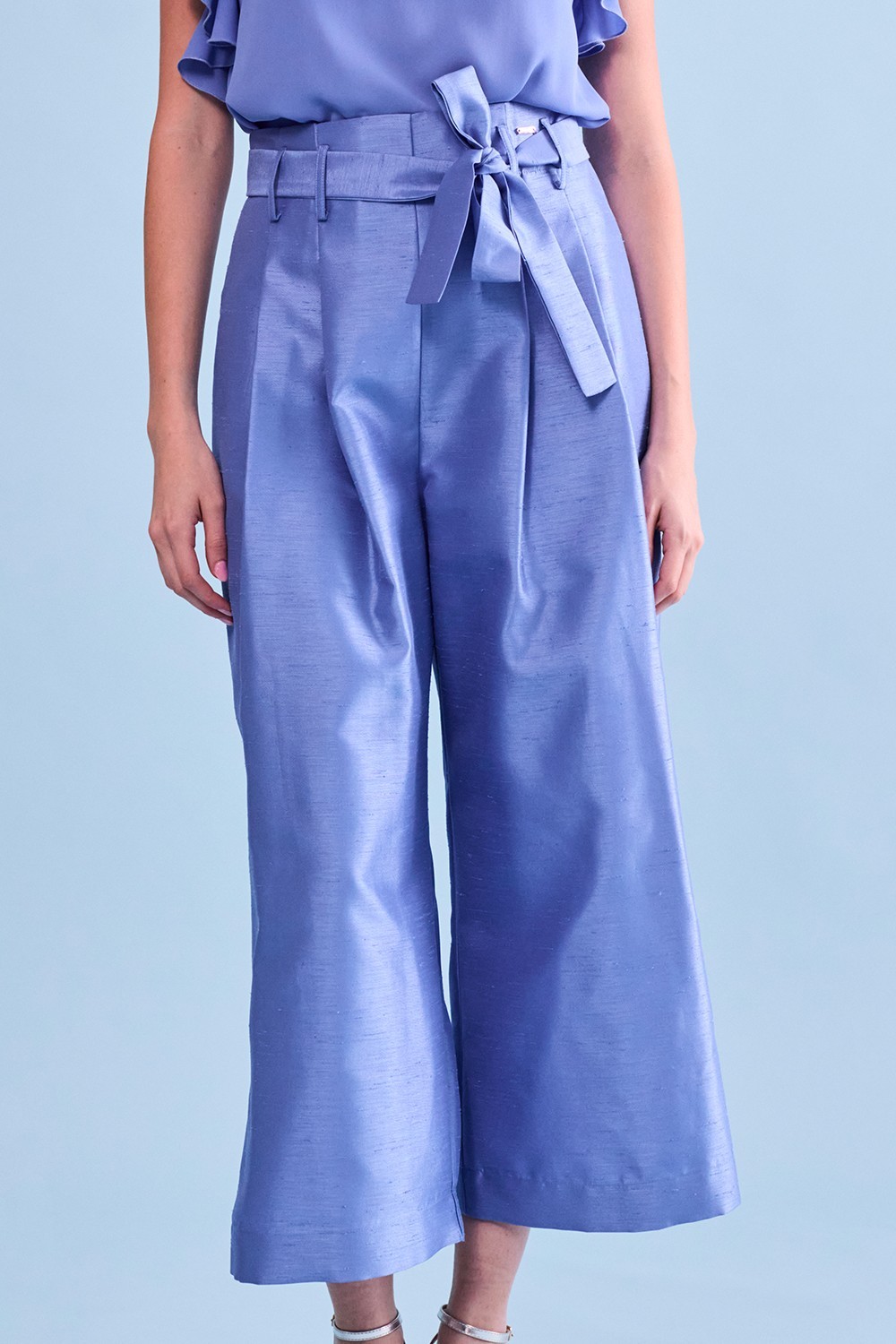 PANTALONE GARCONNE IN SHANTUNG