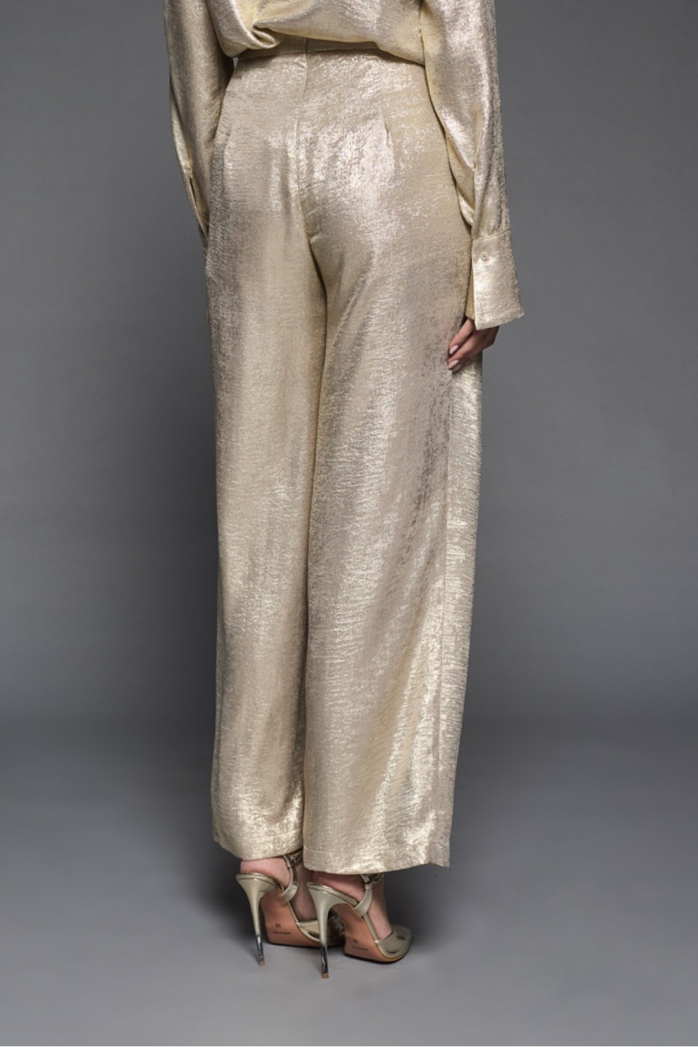 Pantalone a Palazzo con Pieghe