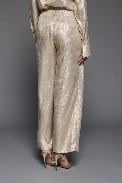 Pantalone a Palazzo con Pieghe