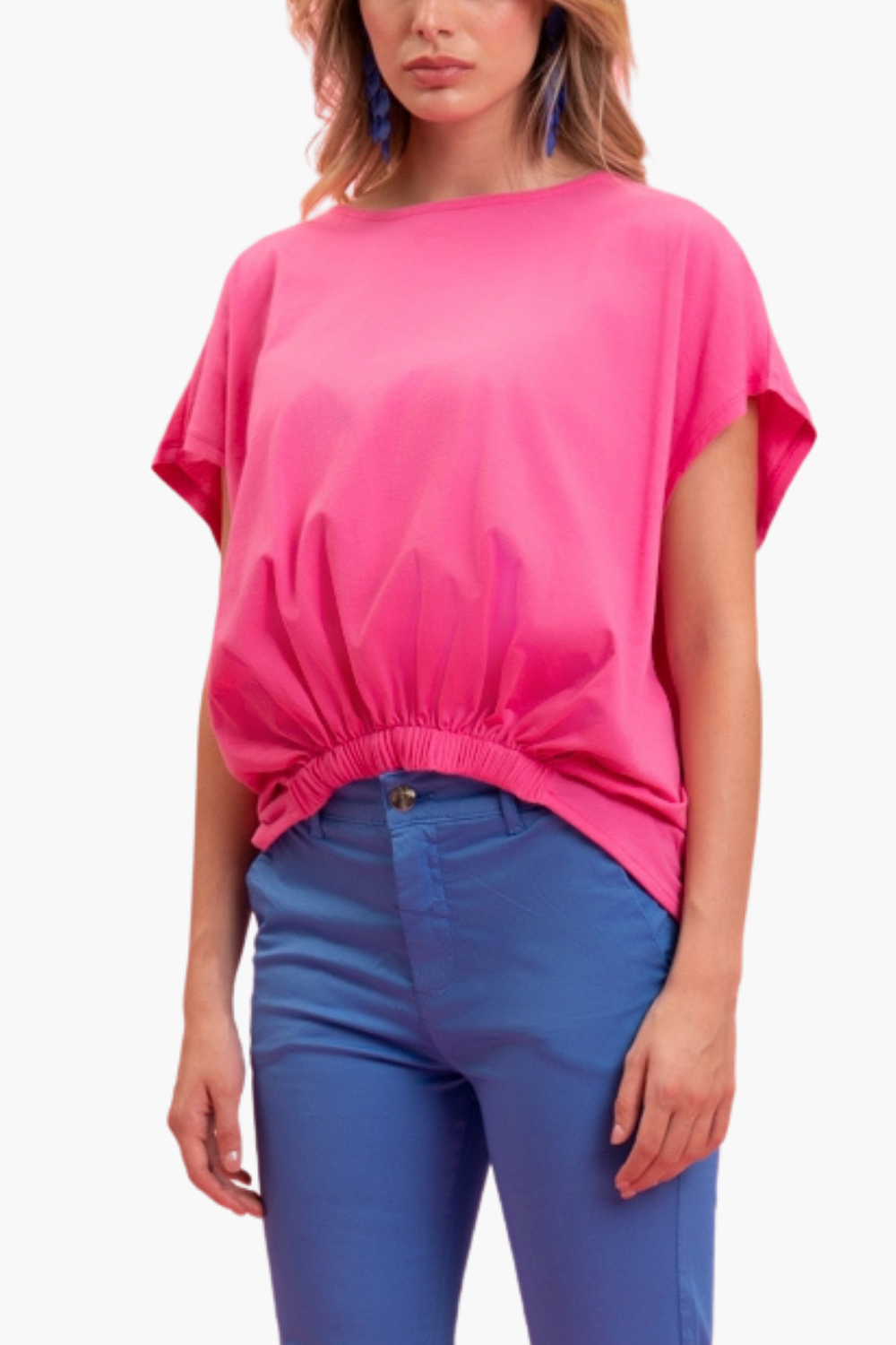 T-SHIRT CON ELASTICO FONDO