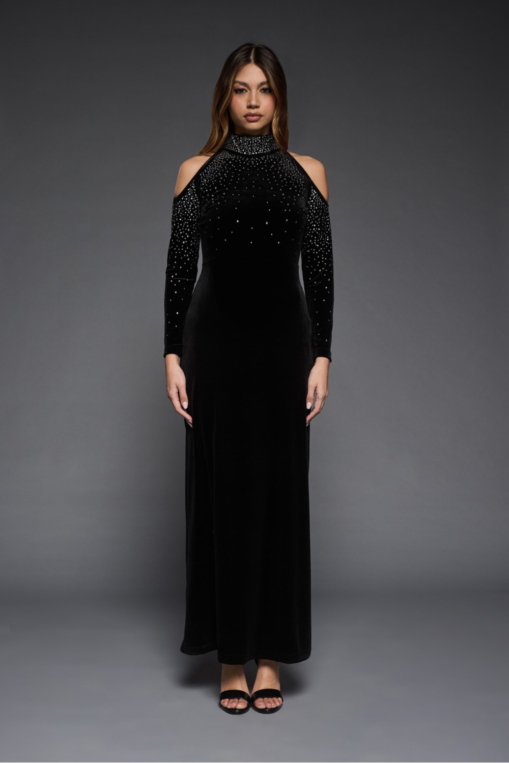 Abito Lungo con Strass