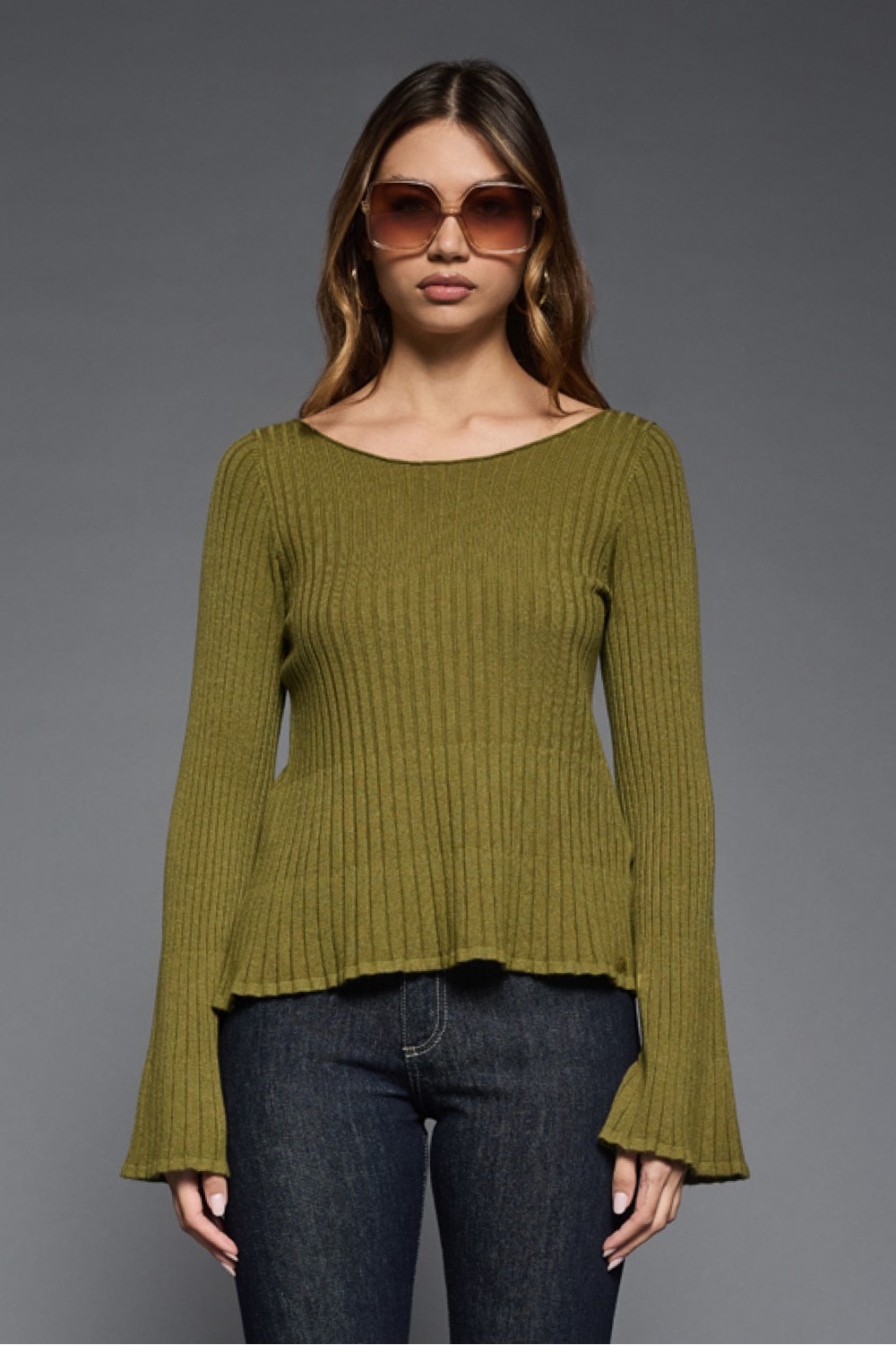 Maglia con Maniche Svasate