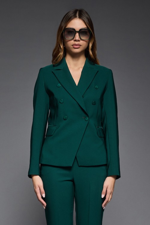 Giacca Doppio Petto con Pattine