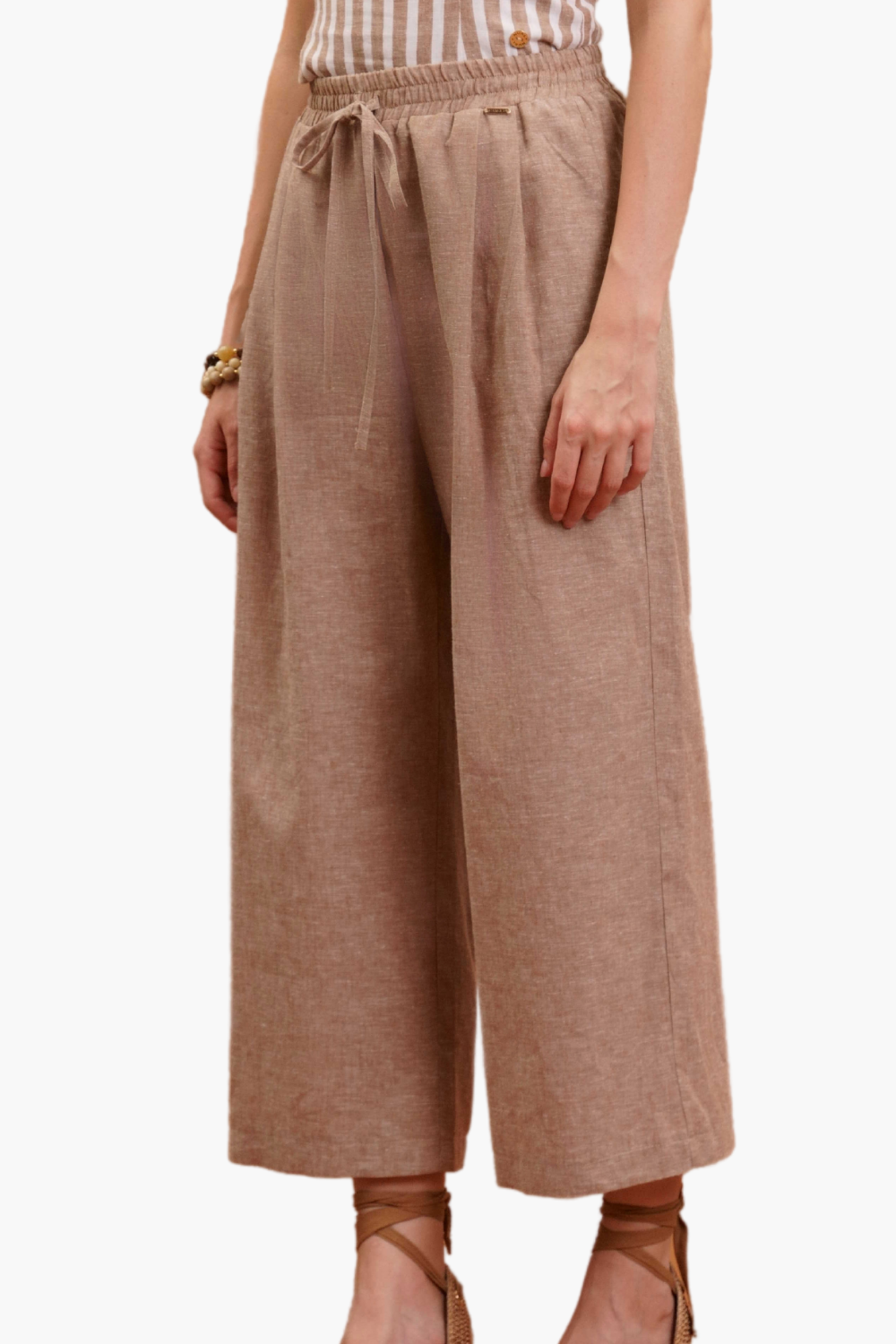 PANTALONE BARREL IN LINO PANTALONE BARREL IN LINO