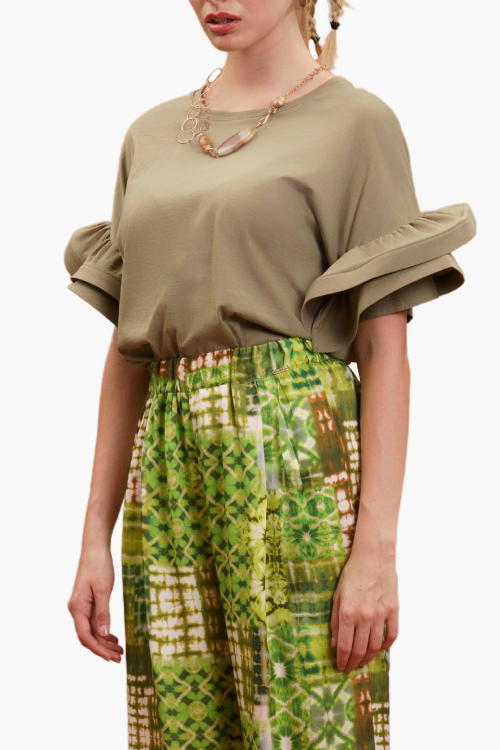 T-SHIRT MANICA VOLANT