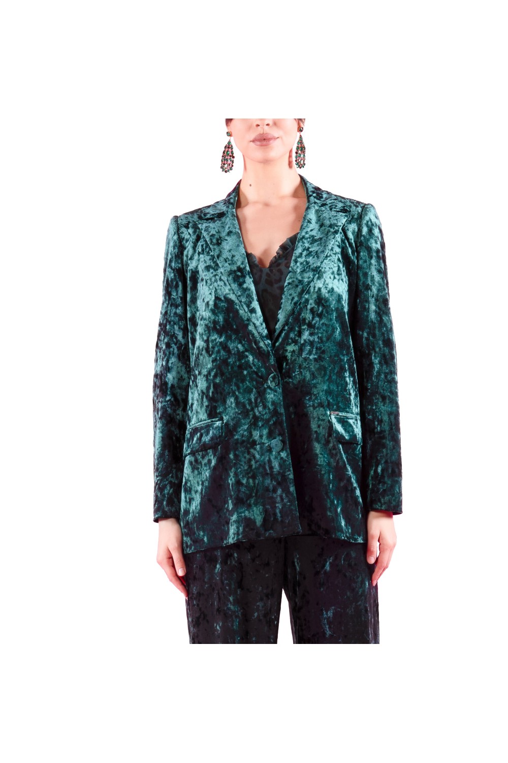 GIACCA MONOPETTO IN VELLUTO