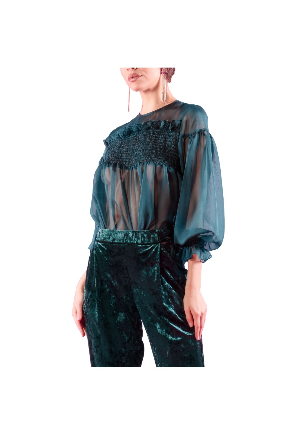 CAMICIA PUNTO SMOCK CAMICIA PUNTO SMOCK