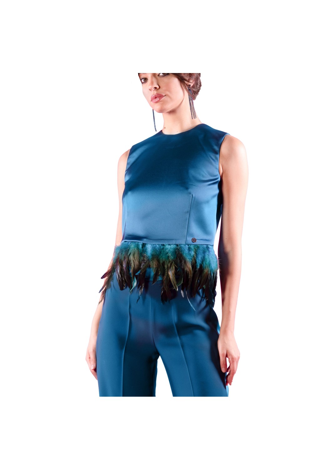 TOP CON PIUME TOP CON PIUME