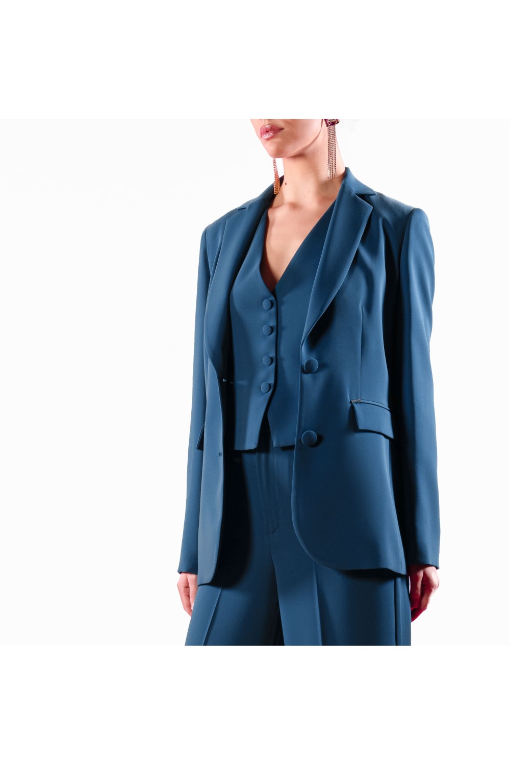 GIACCA MONOPETTO CON PATTINE